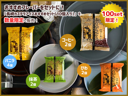 ニューヨーク堂 長崎カステラアイスおすすめセットC（10個入り）